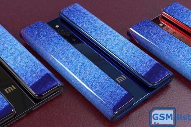 Flexible smartphone Xiaomi Mi Fold lit up on a new video Foldable smartphone Xiaomi Mi Fold lit up on a new video